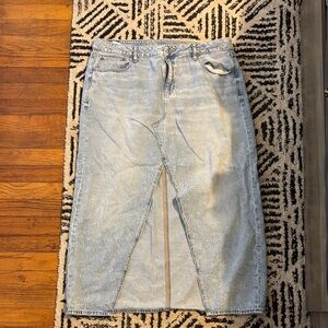 American Eagle Outfitters Light Blue Denim Skirt